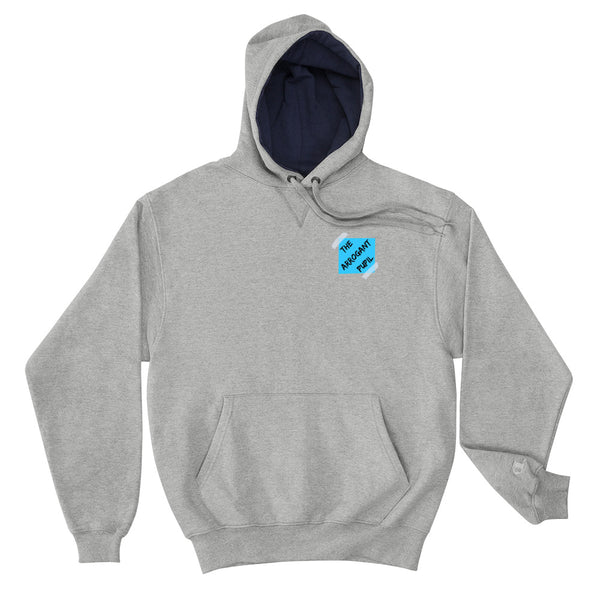 Baby Blue Arrogant Pupil Sticky Note x Champion Hoodie