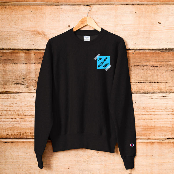 Baby Blue AP Sticky Note x Champion Sweatshirt